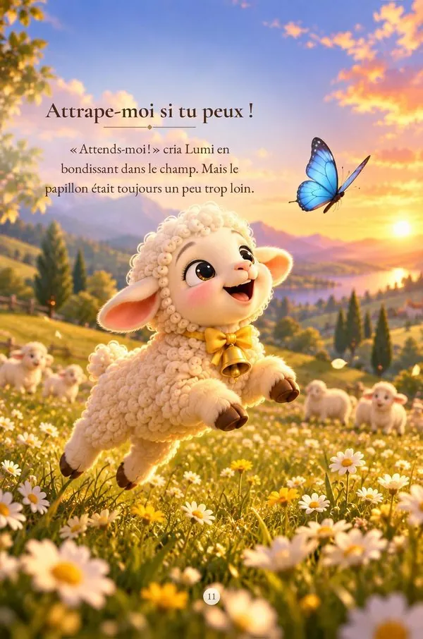Page 11 : Lumi suit un papillon